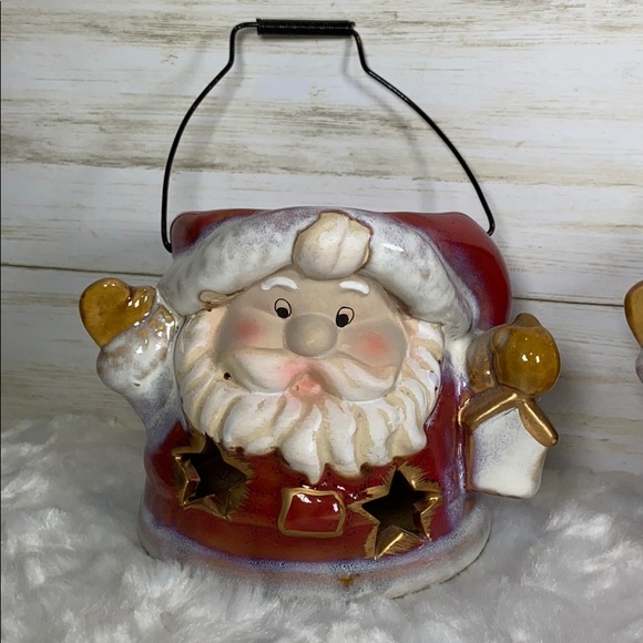 Santa Clause candle holders Christmas St. Nicklaus - Picture 3 of 9